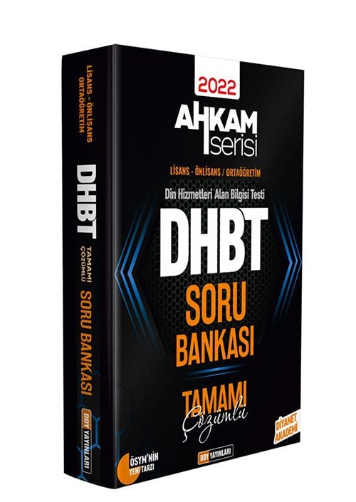 DHBT Ahkam Tüm Adaylar Tamamı Çözümlü Soru Bankası