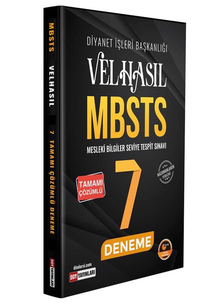 Diyanet Sınavları MBSTS Tamamı Çözümlü 7 Deneme