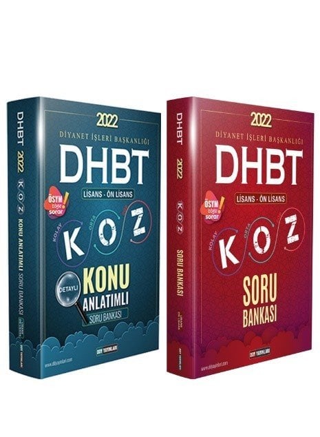 DHBT Koz Konu anlatımı Ve Soru Bankası Set
