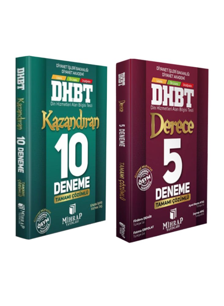Dhbt Tüm Adaylar Kazandıran 10 Deneme + Derece 5 Deneme