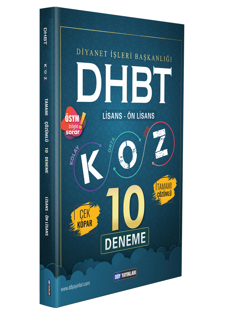 DHBT Koz Lisans Önlisans Tamamı Çözümlü 10 Deneme