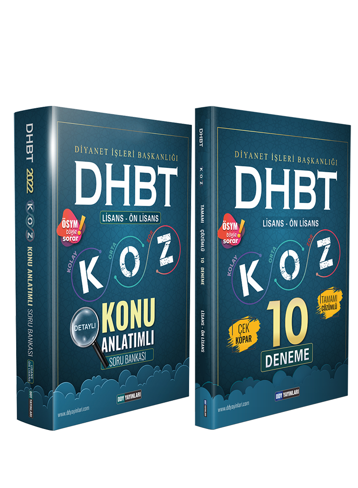 DHBT Koz Konu Anlatımı Koz Deneme 2'Li Set