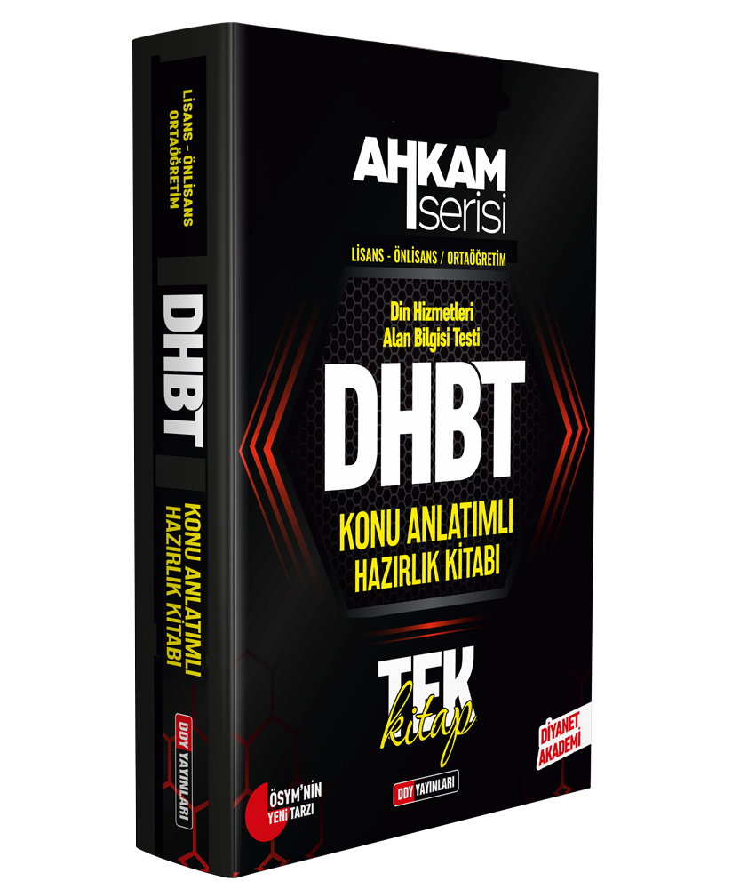 DHBT Ahkam Tüm Adaylar Konu Anlatımlı Hazırlık Kitabı