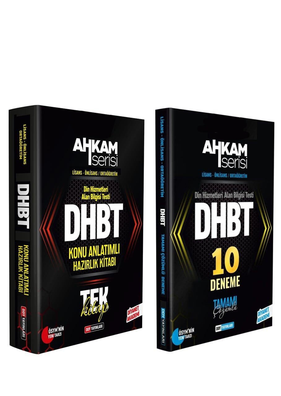 DHBT Ahkam Tüm Adaylar Konu Anlatımı ve Soru Bankası 2li SET
