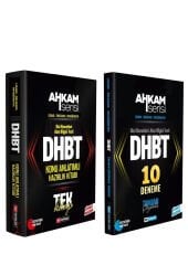 DHBT Ahkam Tüm Adaylar Konu Anlatımı ve Soru Bankası 2li SET
