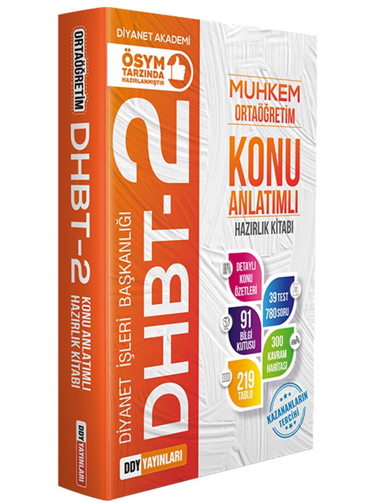 DHBT 2 Muhkem Ortaöğretim Konu Anlatımlı Hazırlık Kitabı