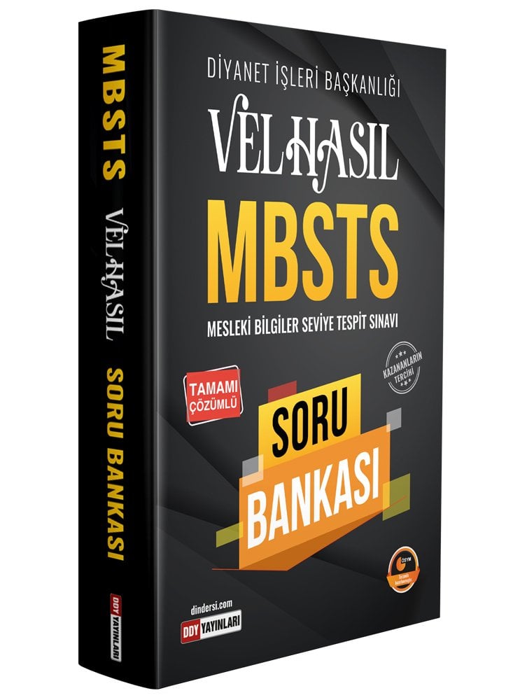 Diyanet Sınavları MBSTS Tamamı Çözümlü Soru bankası
