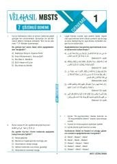 Diyanet Sınavları MBSTS Konu - Tamamı Çözümlü 7 Deneme