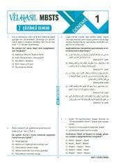 Diyanet Sınavları MBSTS Soru - Tamamı Çözümlü 7 Deneme