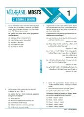 Diyanet Sınavları MBSTS Soru - Tamamı Çözümlü 7 Deneme