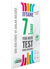 7.Sınıf Din Kültürü ve Ahlak Bilgisi Efsane Test