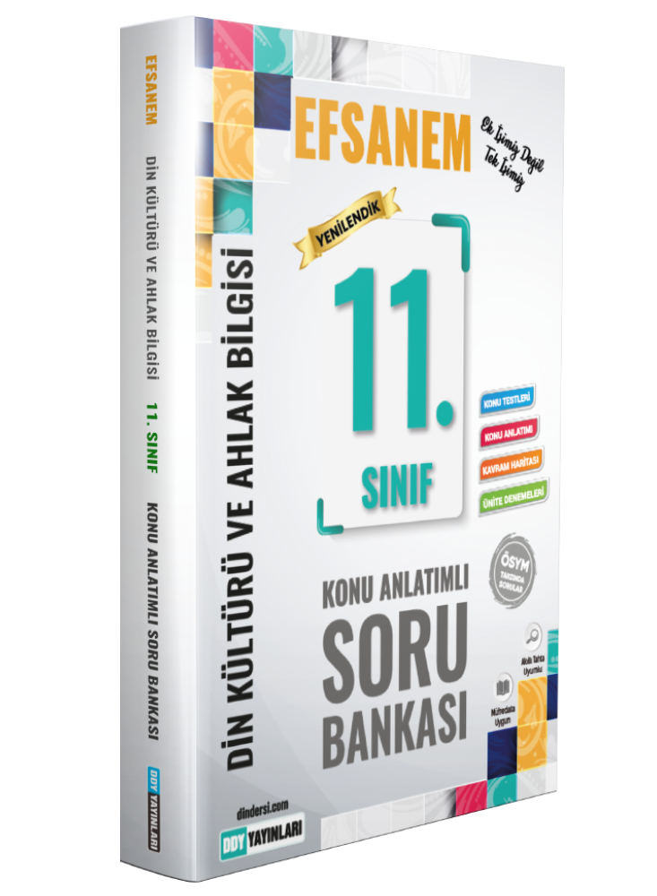 11.Sınıf Din Kültürü ve Ahlak Bilgisi Efsane Konu Anlatımlı Soru Bankası