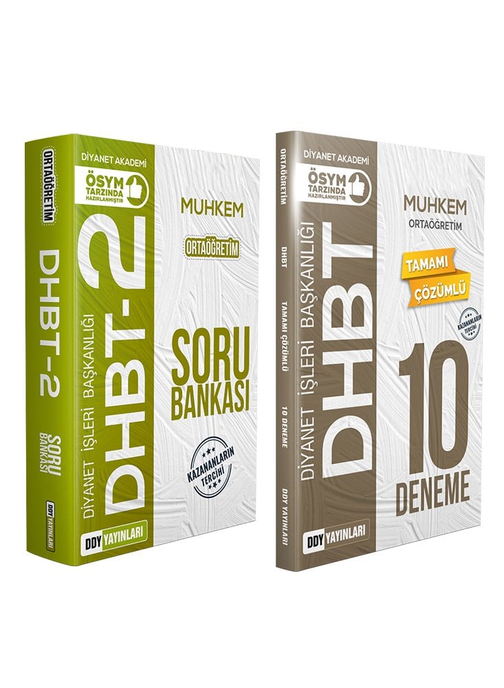 DHBT Muhkem Ortaöğretim Soru Bankası Ve Deneme 2'Li Set