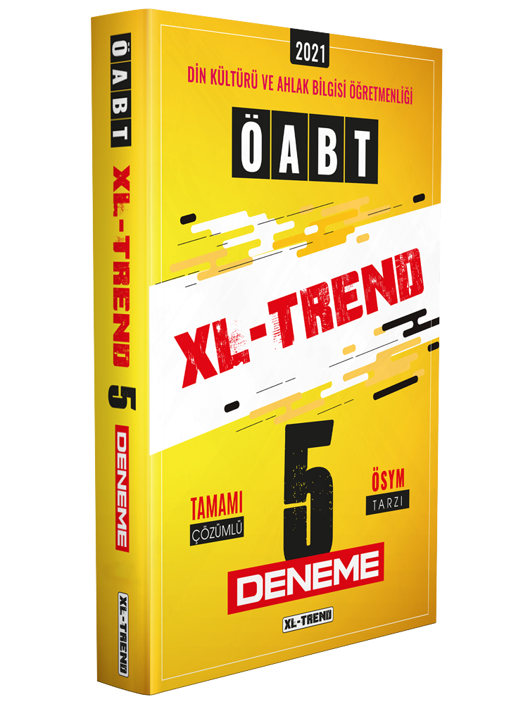 ÖABT XL-TREND  Din Kültürü ve Ahlak Bilgisi Tamamı Çözümlü 5 li Deneme