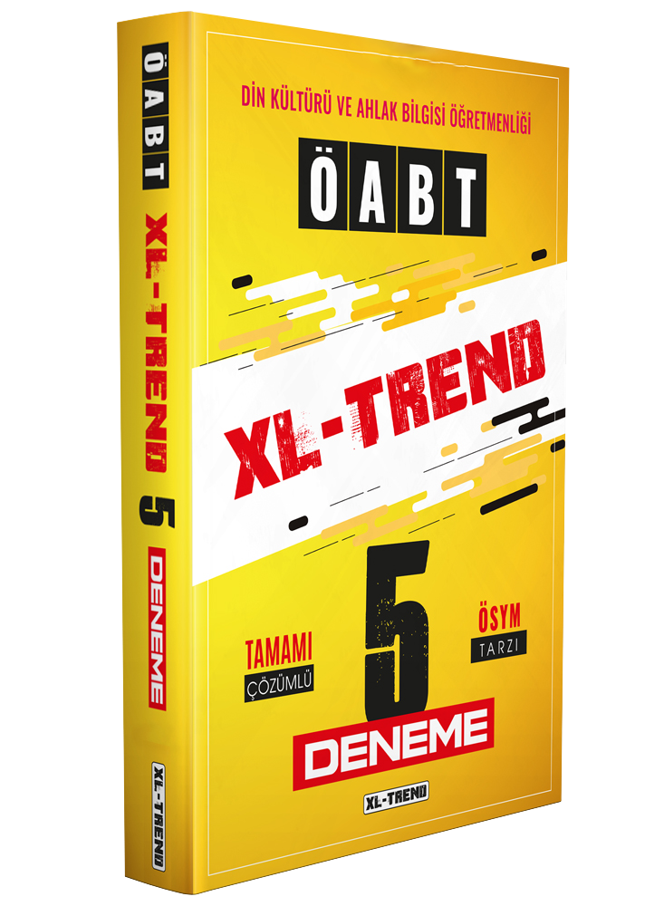 ÖABT XL-TREND  Din Kültürü ve Ahlak Bilgisi Tamamı Çözümlü 5 li Deneme