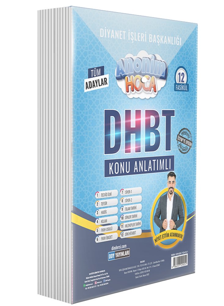 DHBT Anonim Hoca 12 Fasikül Konu Anlatımı