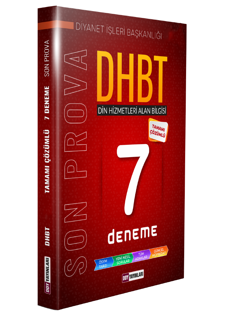 DHBT Son Prova Tamamı Çözümlü 7 Deneme
