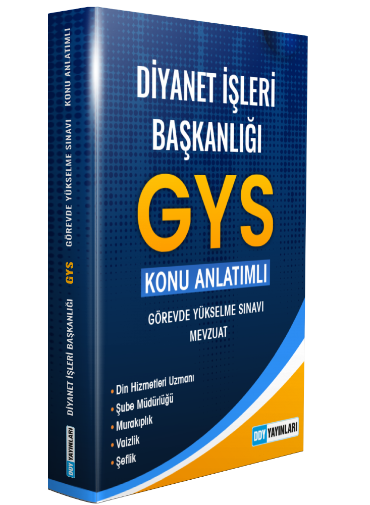 DİYANET İŞLERİ BAŞKANLIĞI GÖREVDE YÜKSELME KONU ANLATIMLI HAZIRLIK KİTABI