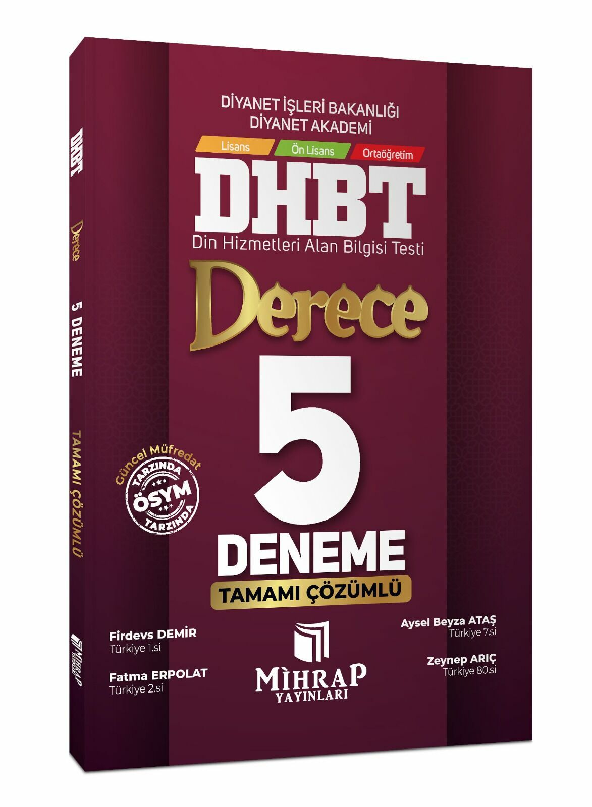 DHBT Derece 5 Deneme Tamamı Çözümlü